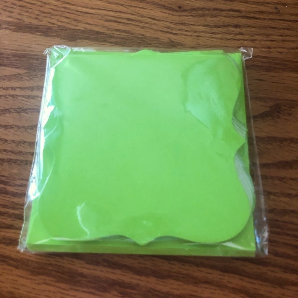 6/$20 Craft Smart lime green blank cards & envelopes 12 sets New!